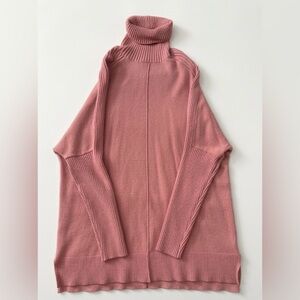 Time and Tru Dusty Rose Turtleneck Sweater